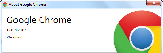 Google Chrome 13.0.782.107