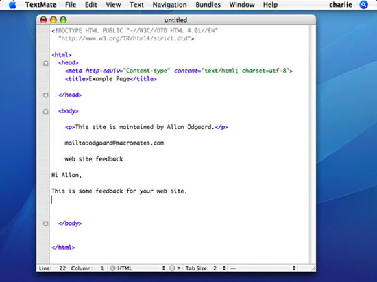 HTML Editors for Mac