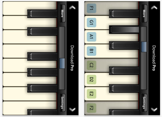 Free Piano Apps for iOS, Android & bada Mobiles