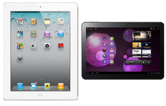 Apple iPad 2 Versus Samsung Galaxy Tab 10.1