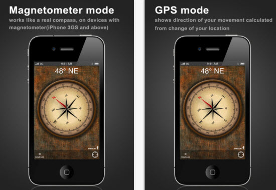 Free Compass Apps for Android and iPad, iPhone and iPod