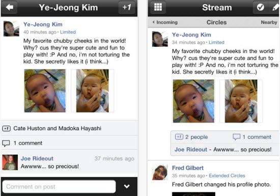 Google+ for iPad