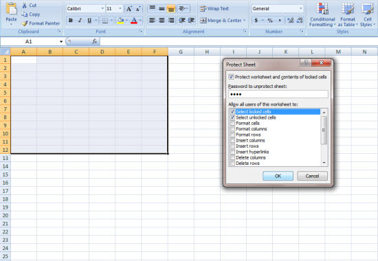 How to Lock & Unlock Individual Cells in MS Excel Worksheet