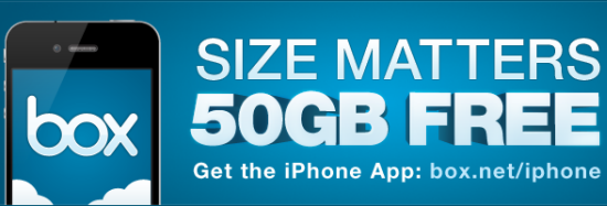 Get 50GB Free Space on Box.net for Life only iPad & iPhone Users