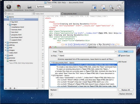 HTML Editors for Mac