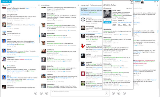 Metro Designed Twitter Client MetroTwit