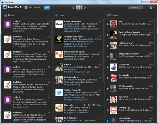 New TweetDeck Version by Twitter