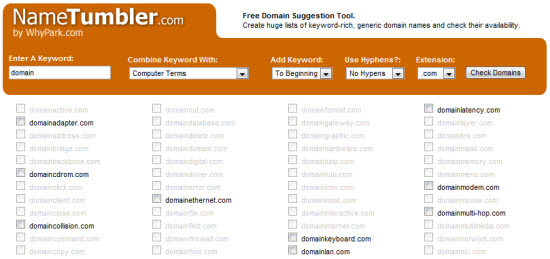 Domain Suggestions