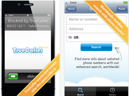 Find Caller ID with TrueCaller