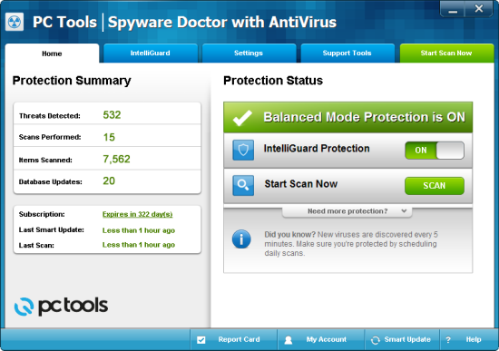 PC Tools Spyware Doctor with AntiVirus 