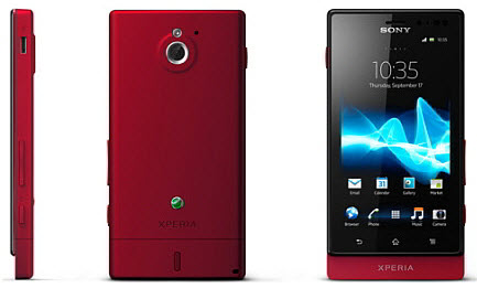 Sony Xperia Sola with Floating Touch and SmartTag