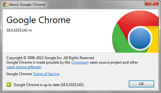 Google Chrome 18