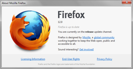 Download Firefox 12