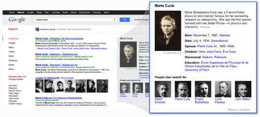 Google Knowledge Graph