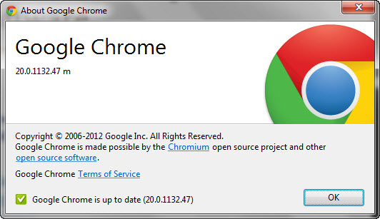 Google Chrome 20