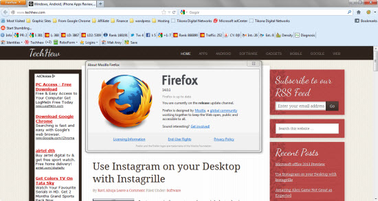 Firefox 14