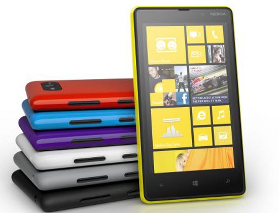 Nokia Lumia 820 Windows 8 Phone with 4.3 Inch Screen
