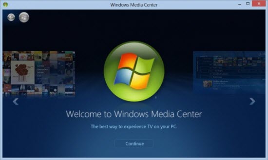 Get Windows 8 Media Centre For Free